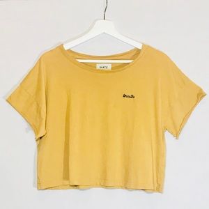 Mate Breathe Embroidered Crop Top